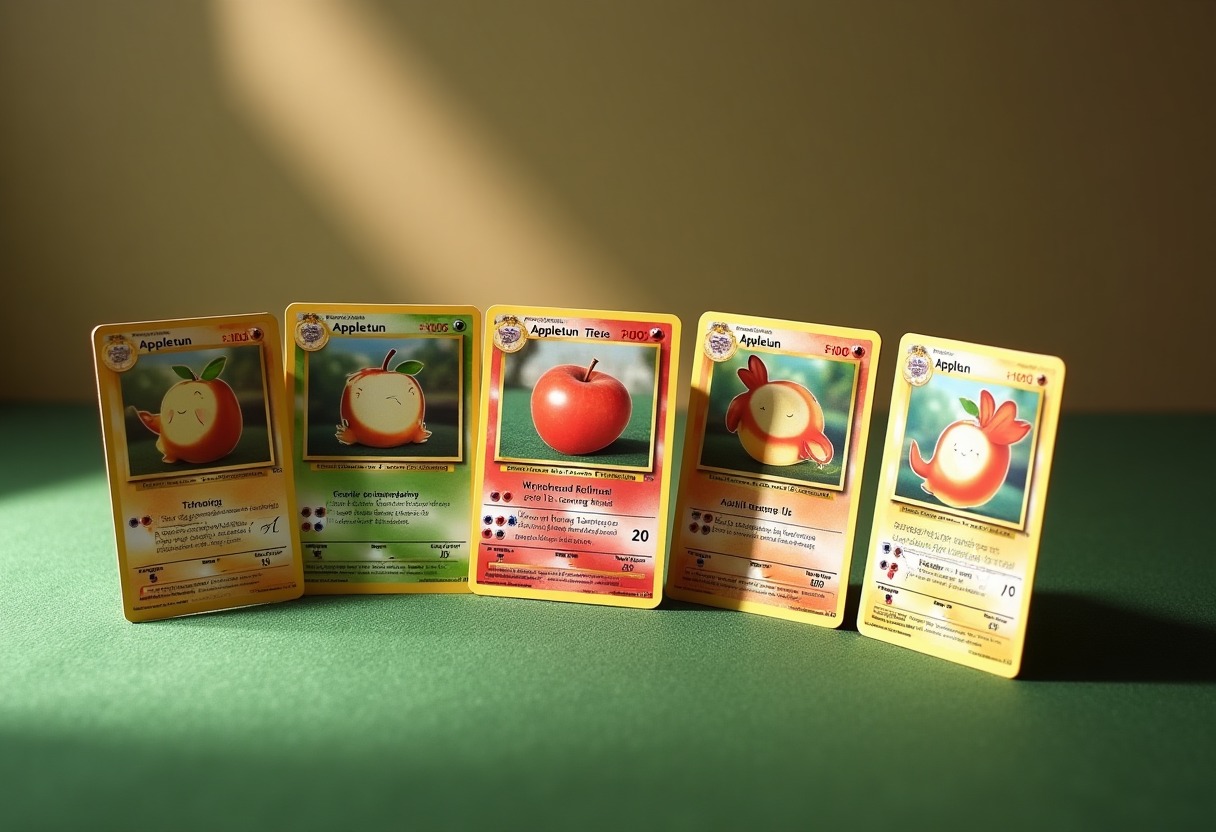 Appletun Card Artwork Evolution Across Every TCG Set